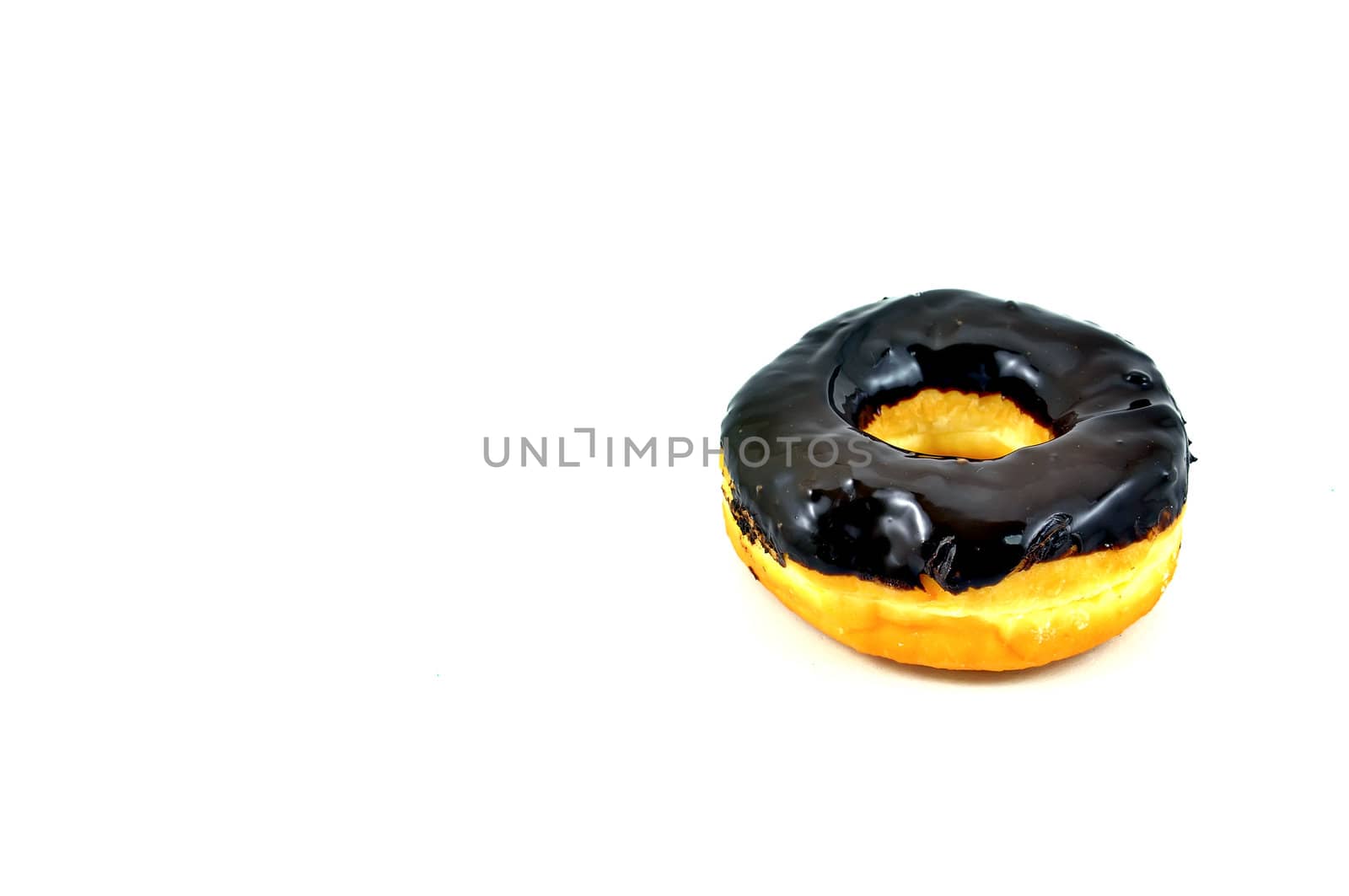 Sweet donut isolated on white background