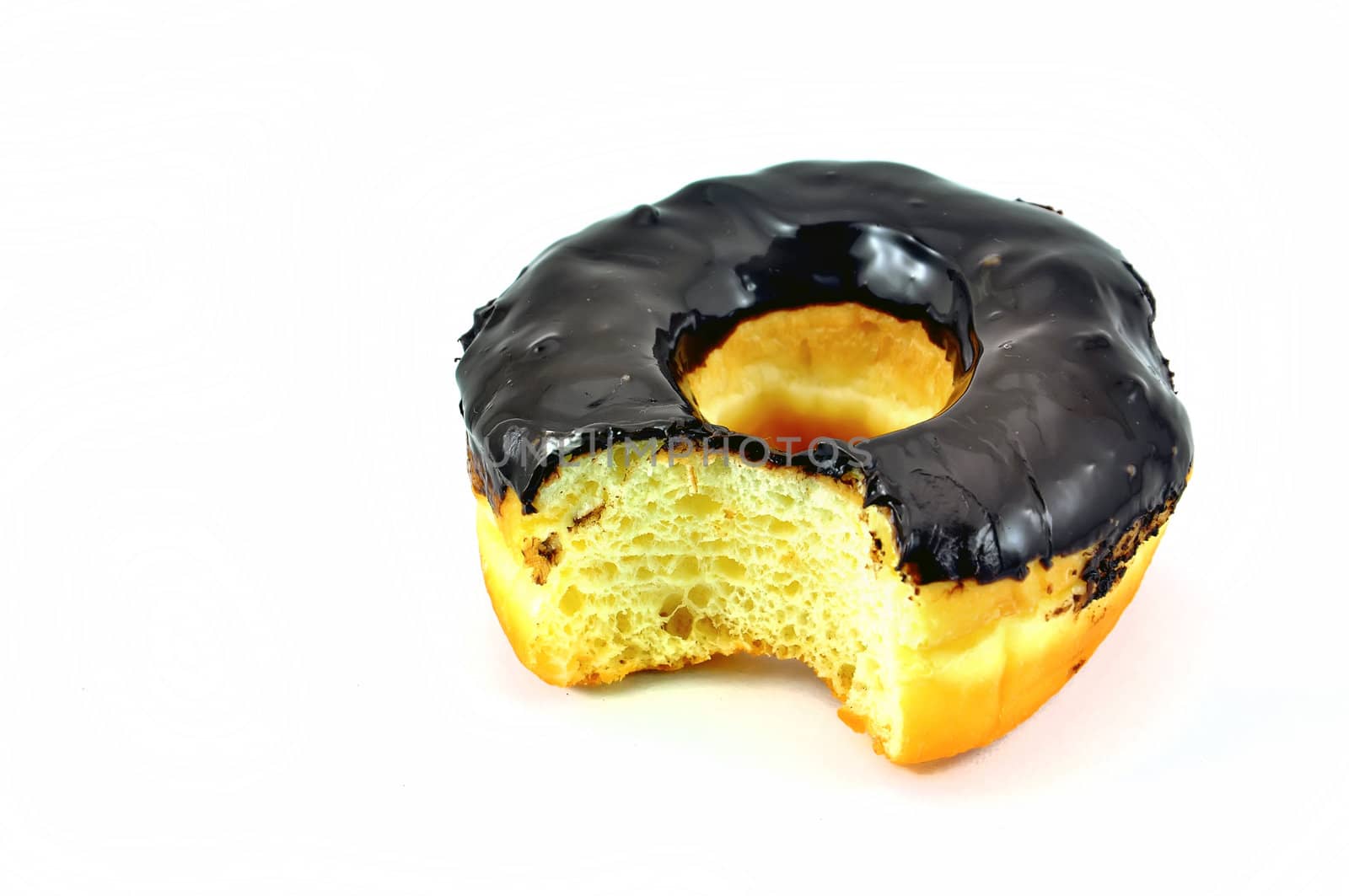 Sweet donut isolated on white background