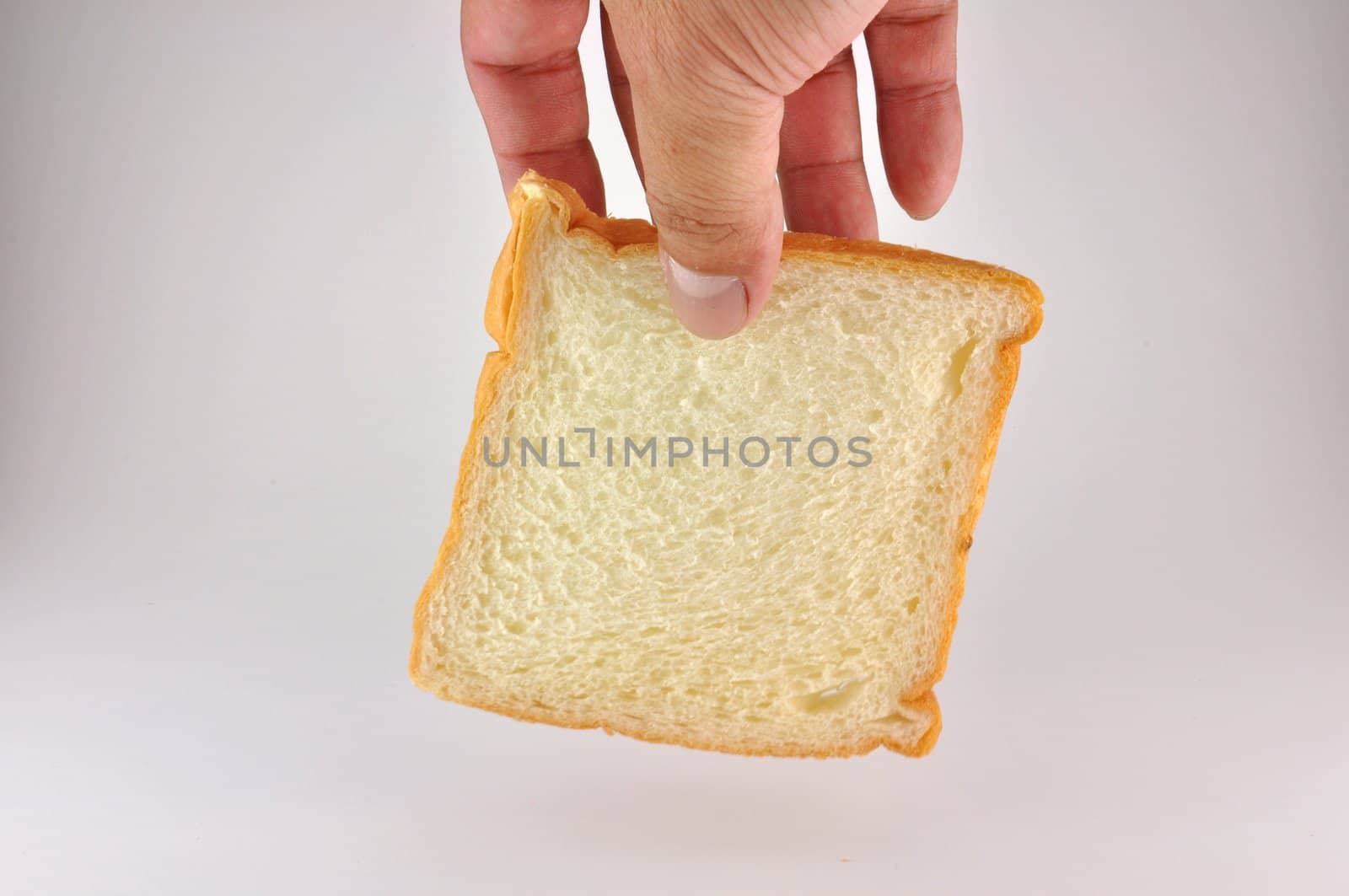 Bread slice isolated on white background 