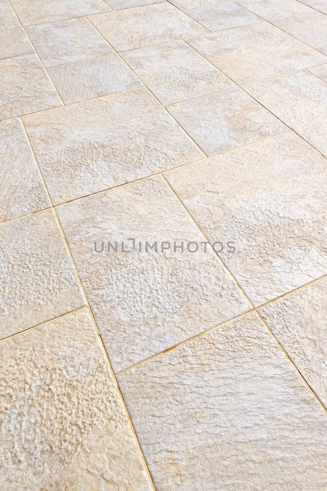 Ceramic tile flooring close up as background