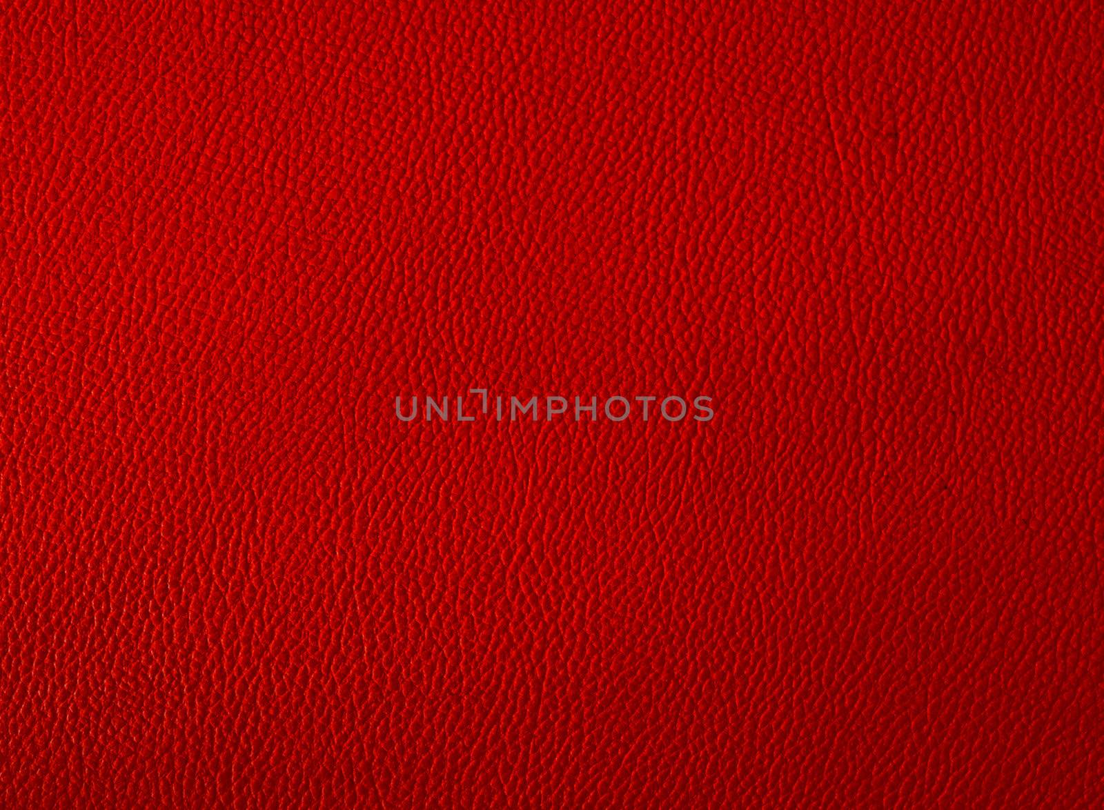 Red color leather background