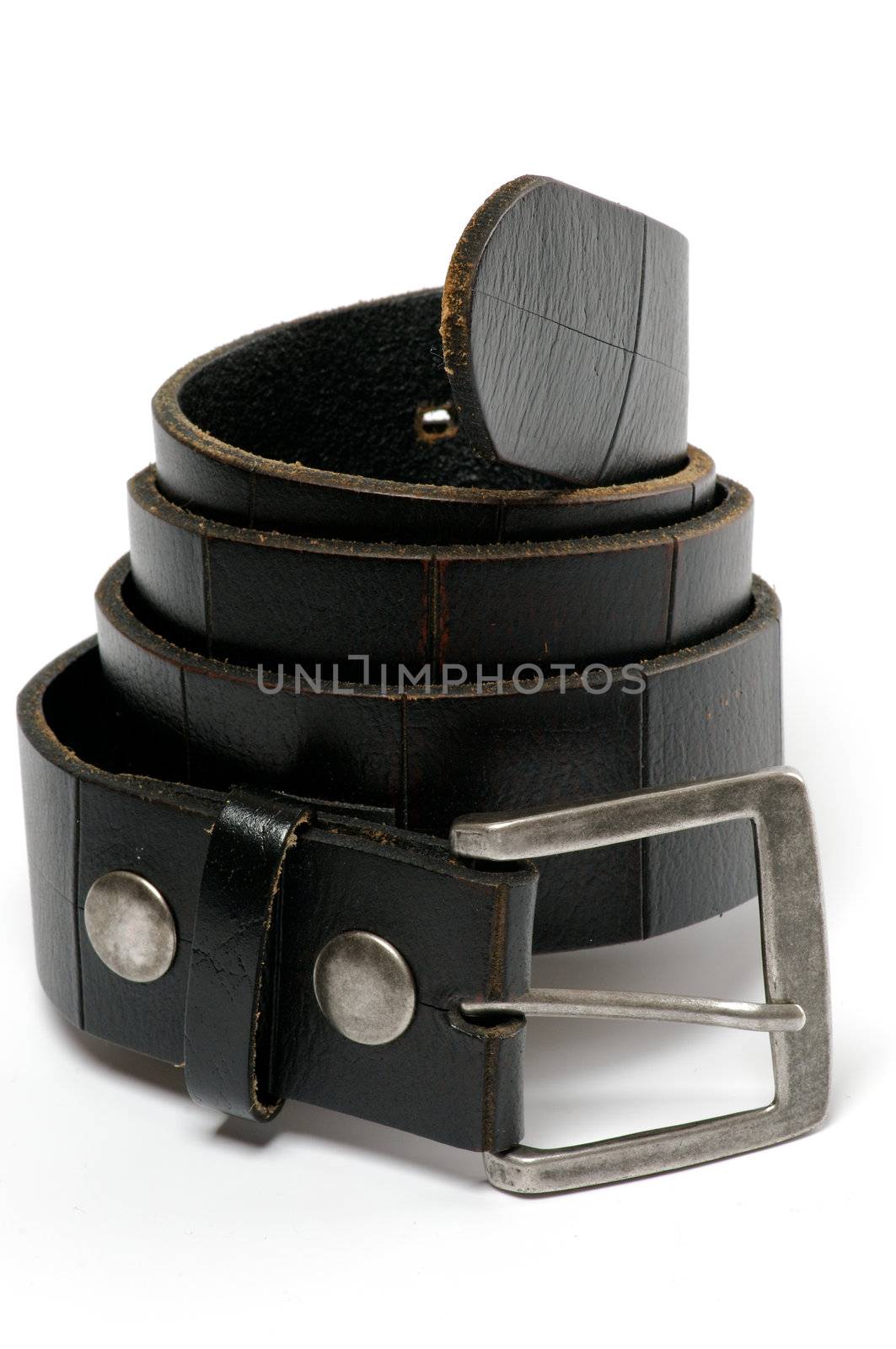 Black Leather belt  by zhekos