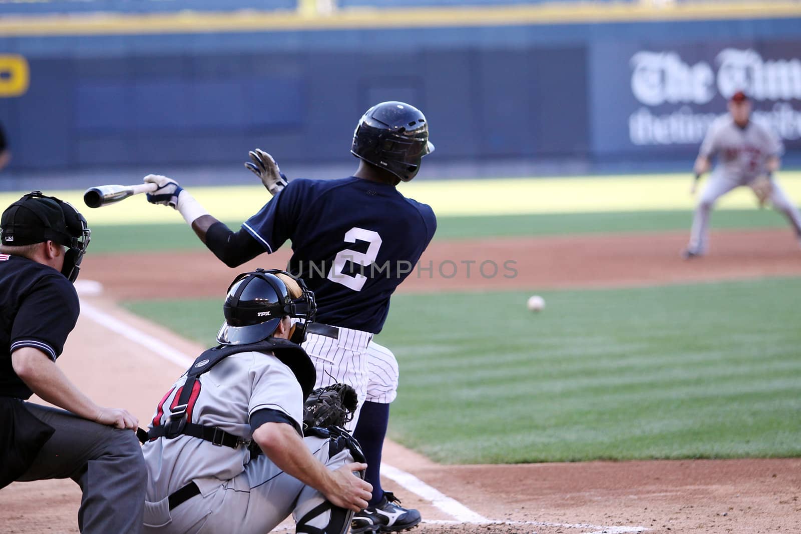 SCRANTON, PA - JULY 9: Scranton Wilkes Barre Yankees batter Greg Golson swings and hits the ball in a game against the Rochester Red Wings at PNC Field on July 9, 2011 in Scranton, PA.