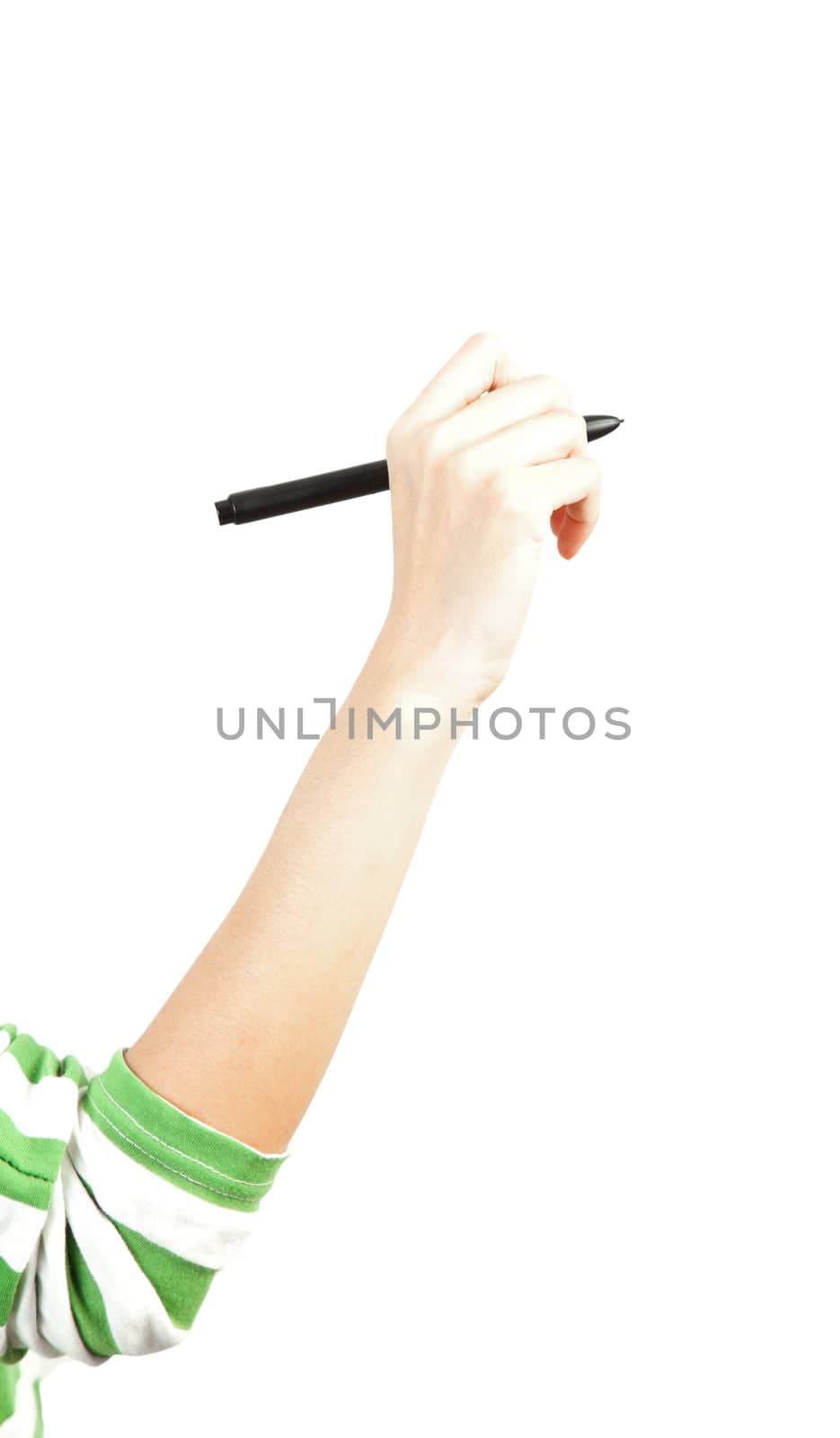 woman hand drawing or writing