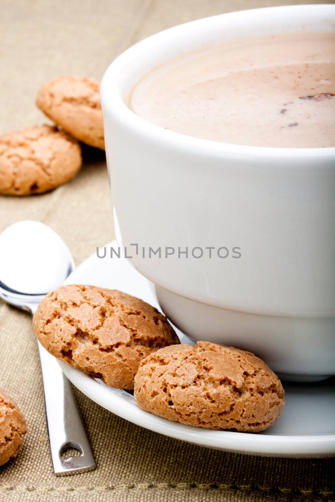 amaretti biscuits and cappuccino by maxg71