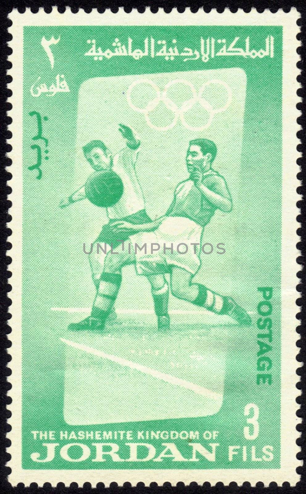 stamp Olympic sports football by irisphoto4