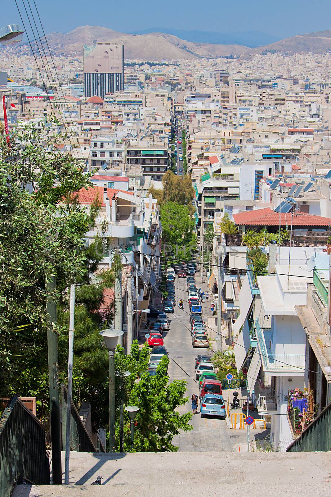 Photo streets in Piraeus, Athens, Greece