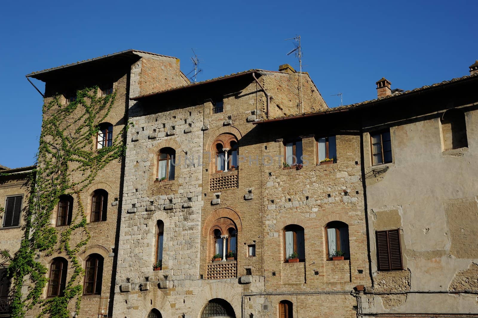 San Gimignano is the city of beautiful towers, landmark of Tuscany, Italy