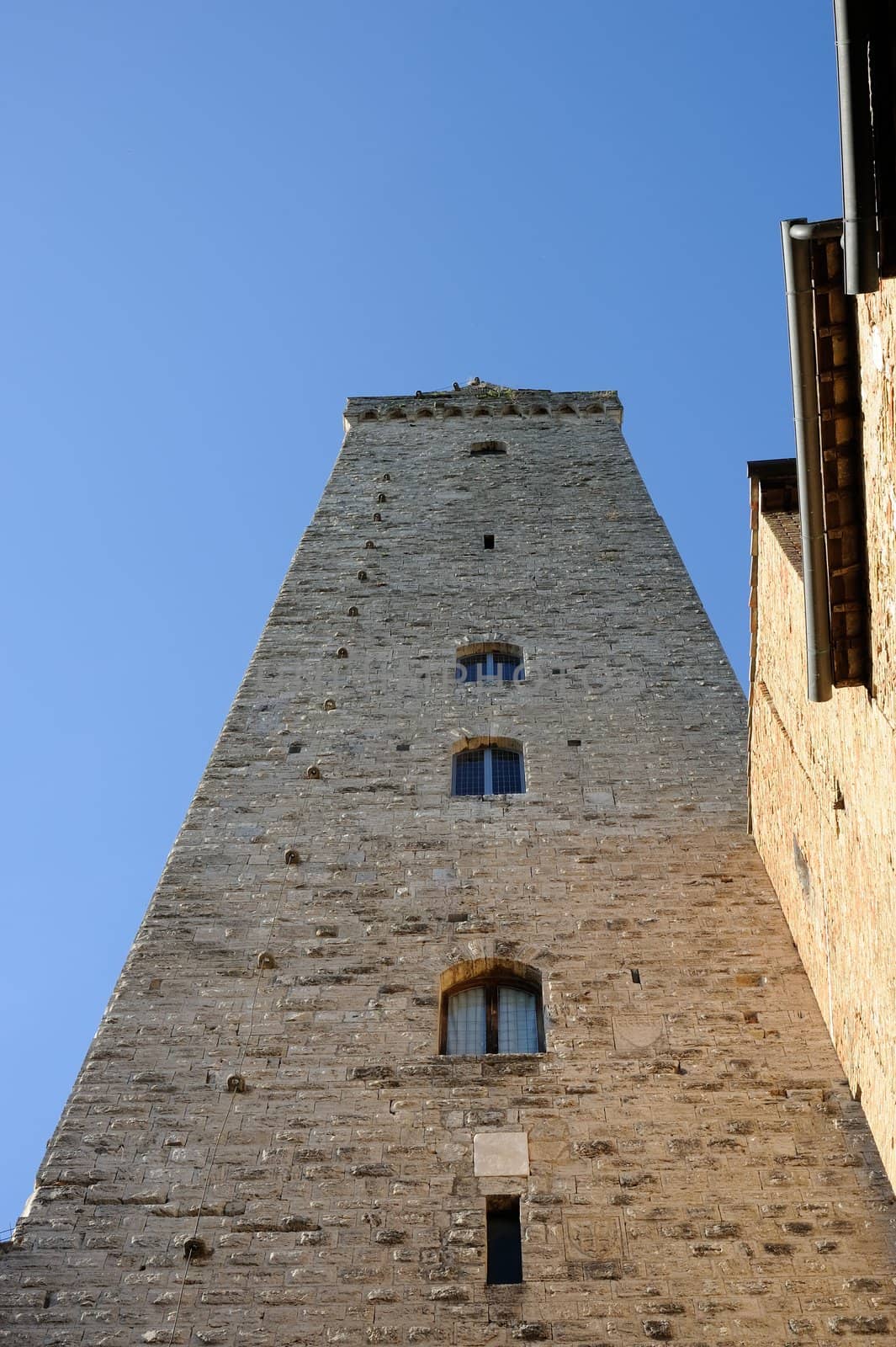 San Gimignano is the city of beautiful towers, landmark of Tuscany, Italy