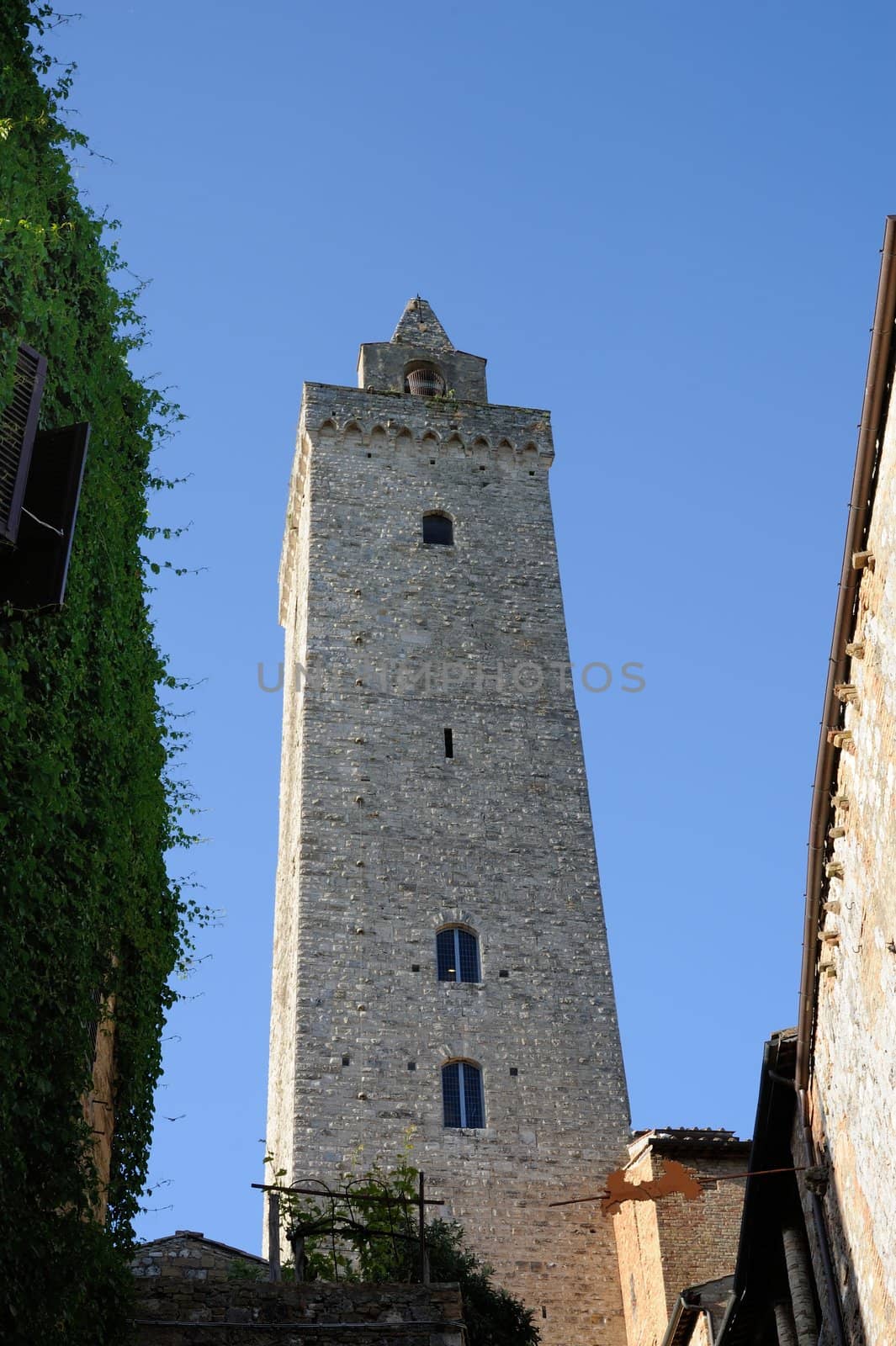 San Gimignano is the city of beautiful towers, landmark of Tuscany, Italy