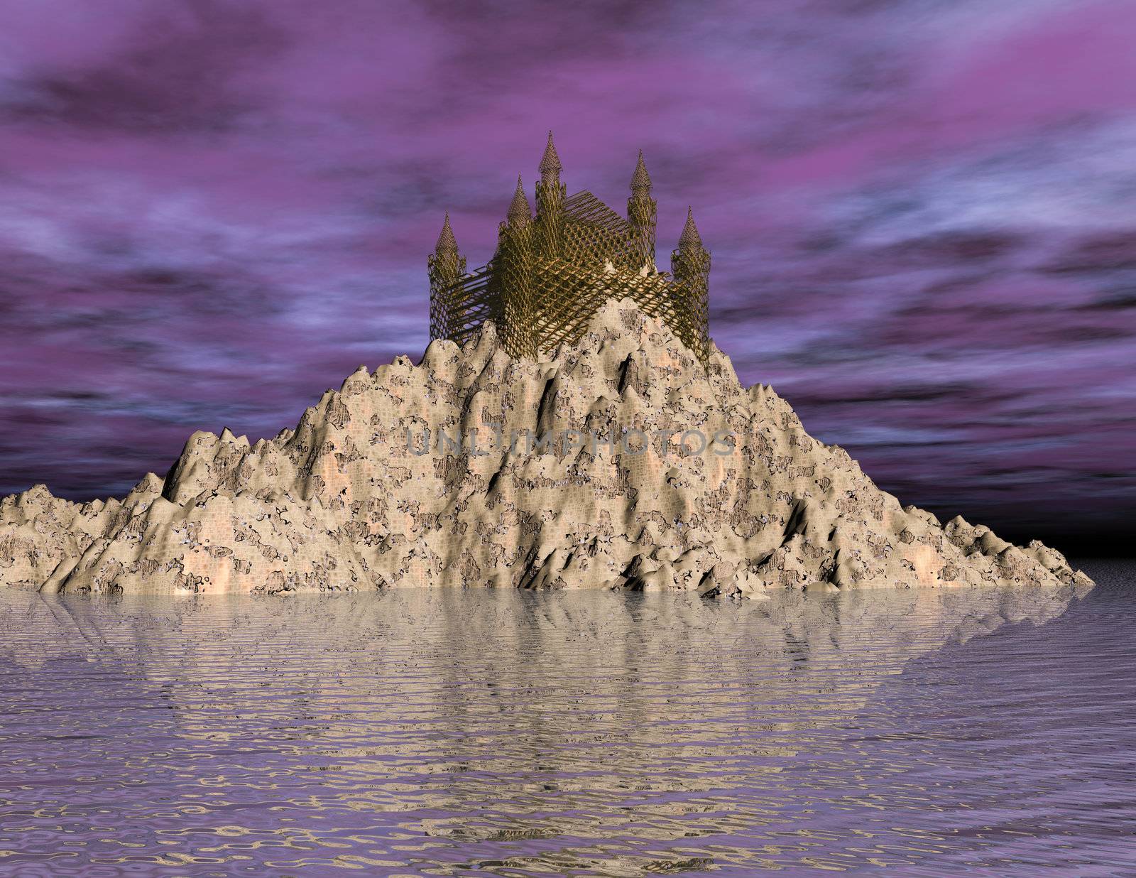Digital visualization of an castle