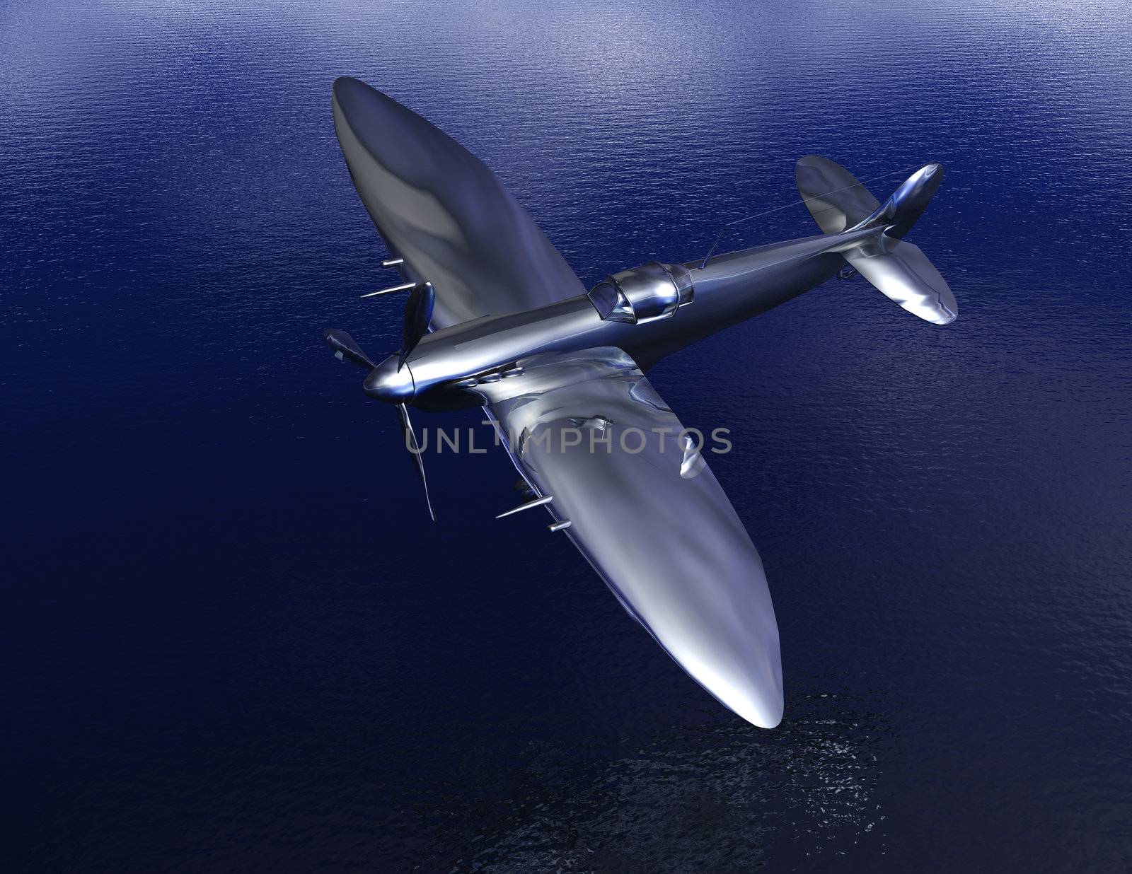 Digital visualization of a airplane