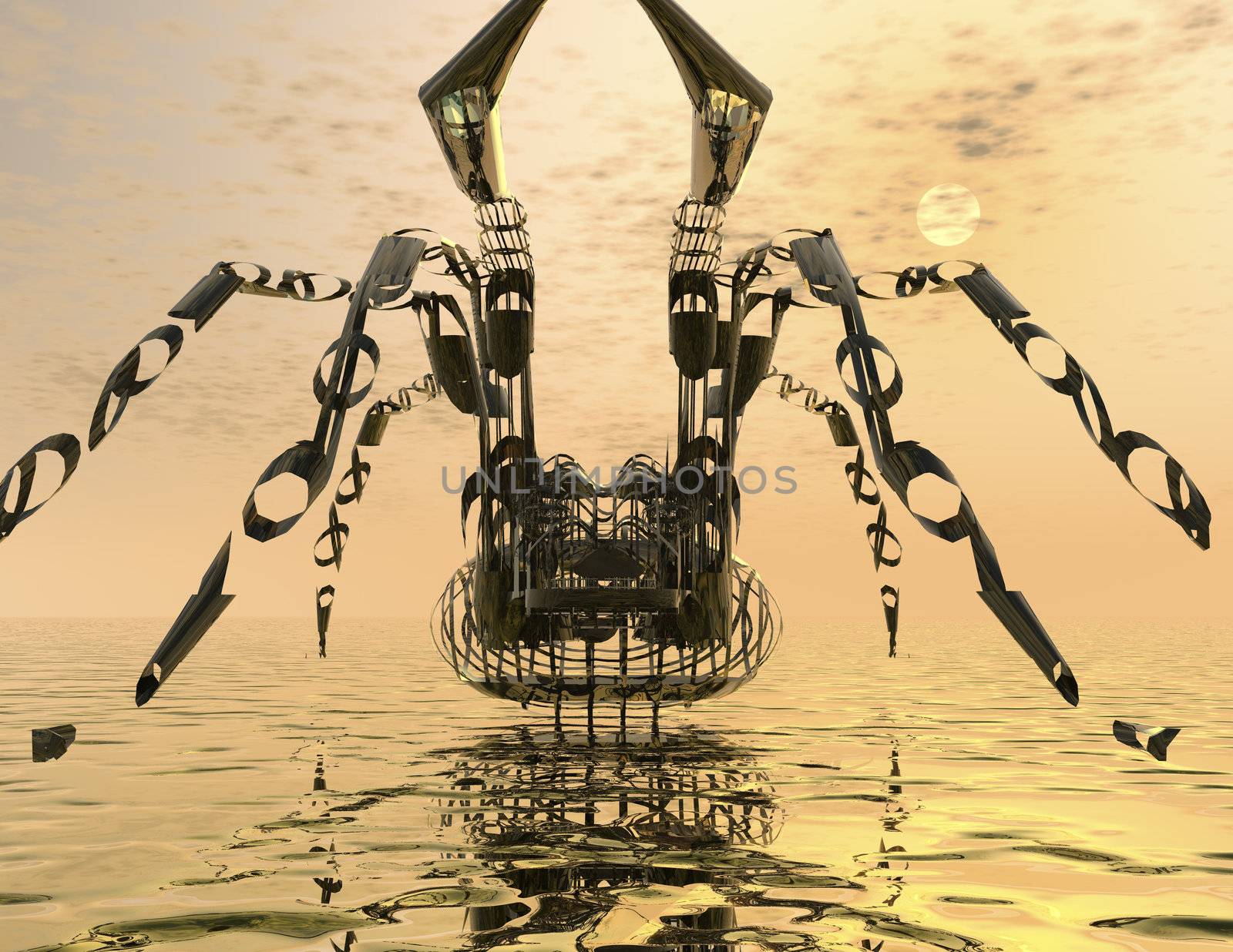 Digital visualization of a spider