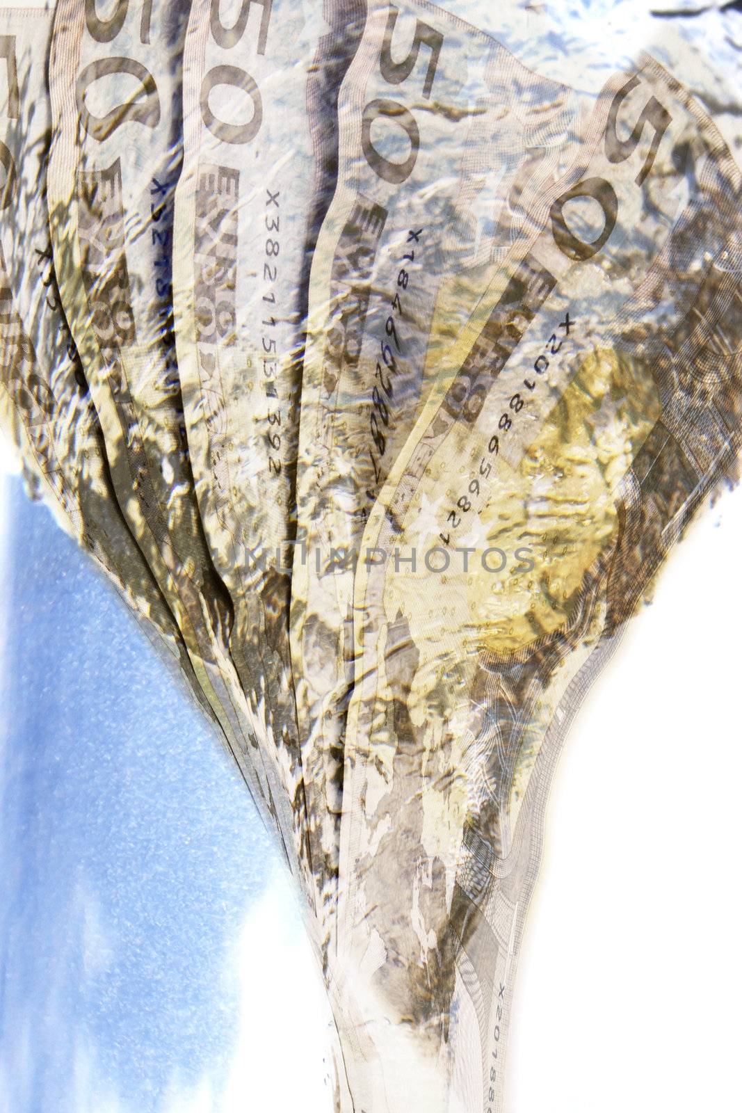 Digital composition / Financial crisis / Bank notes