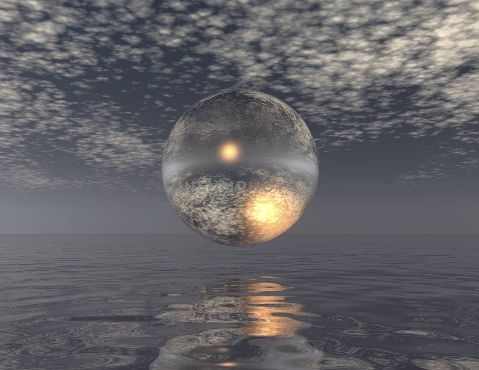 digital composition of a surrealistic scene
