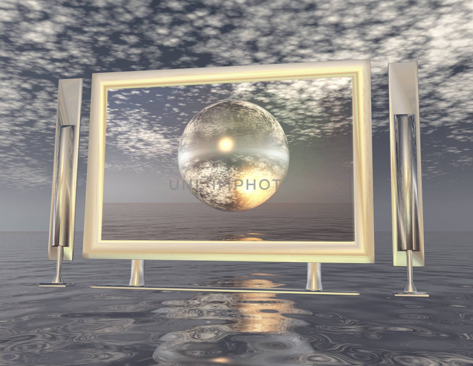 digital composition of a surrealistic scene
