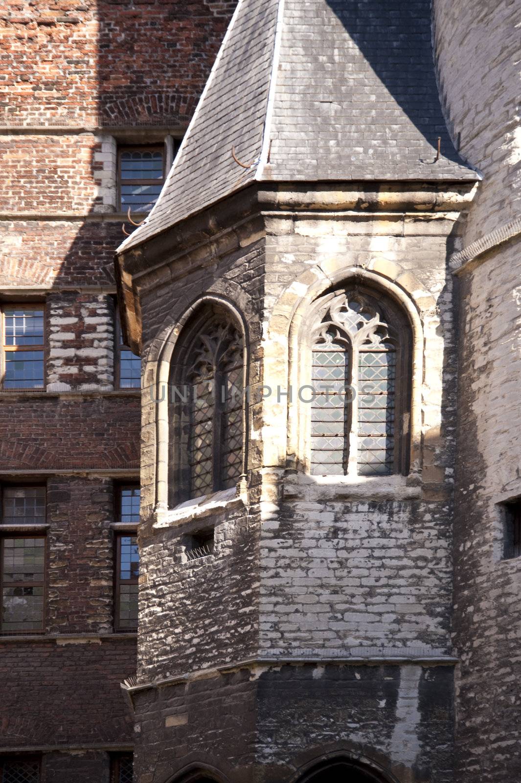 building in the old town of ghent, belgium