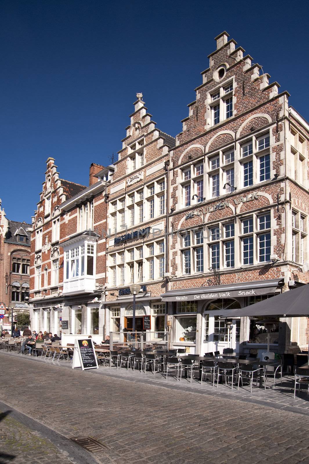 building in the old town of ghent, belgium