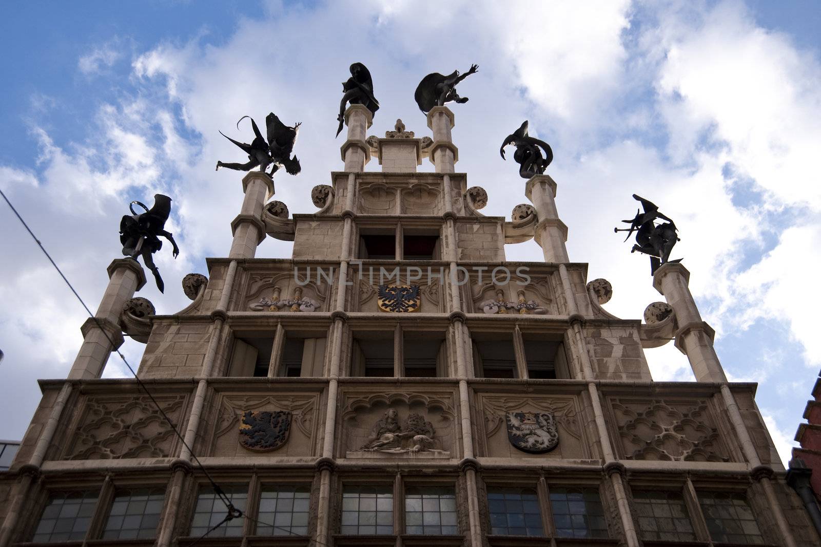 building in the old town of ghent, belgium