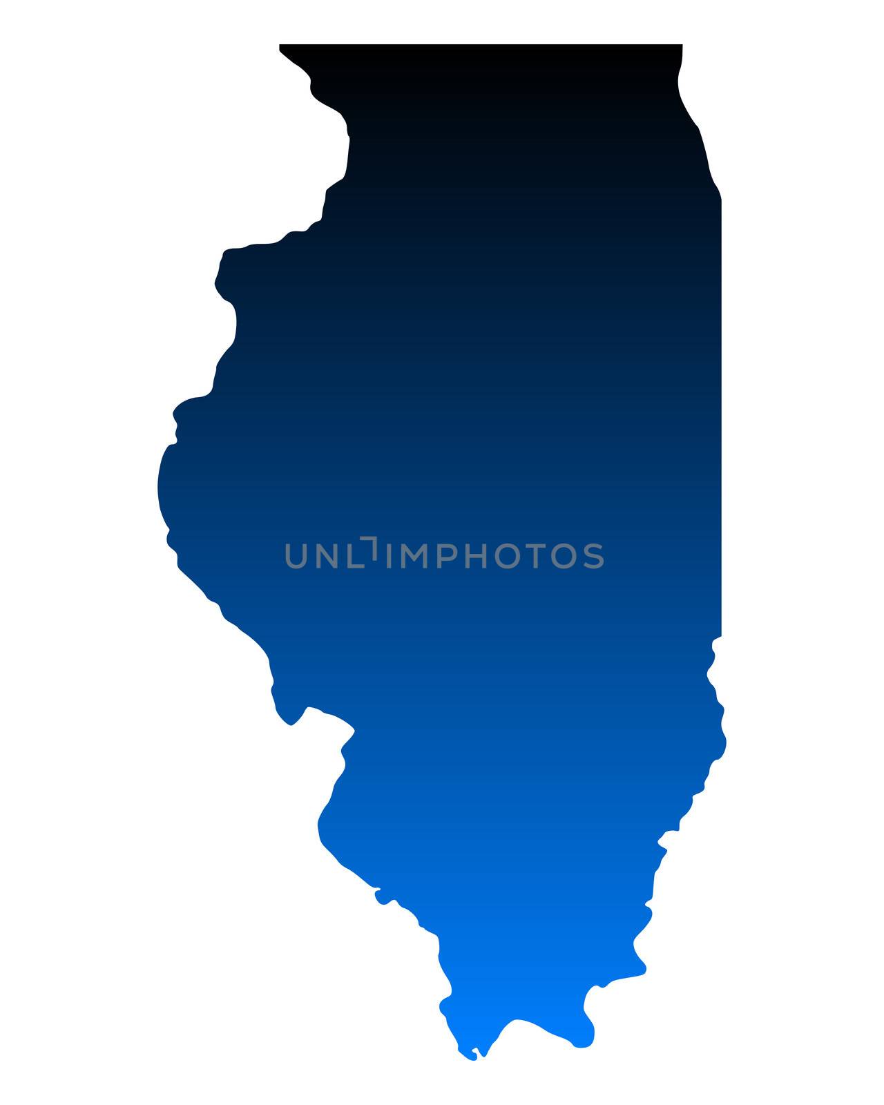 Map of Illinois by rbiedermann