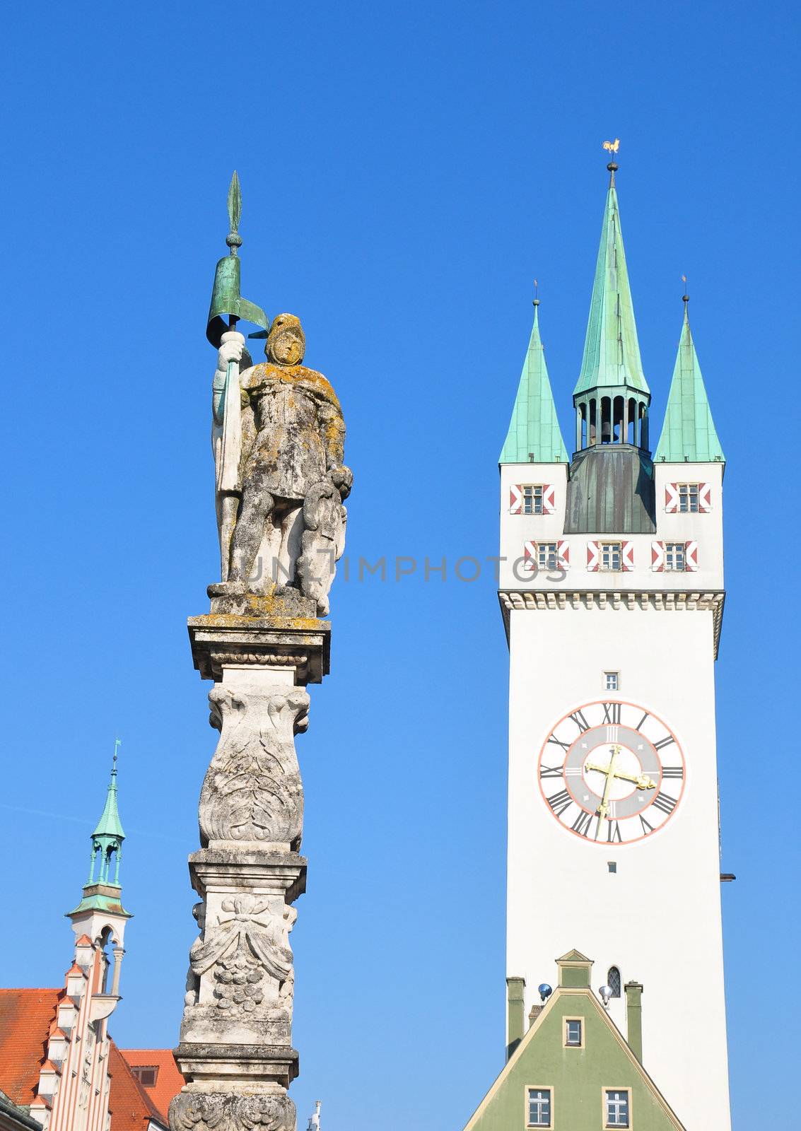 Tower in Straubing, Bavaria by rbiedermann