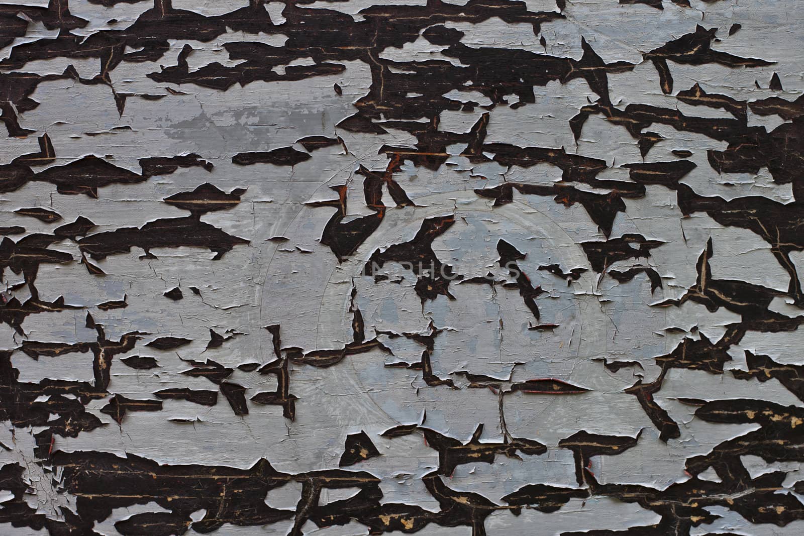 Scratch rust paint on iron surface by cameracantabile