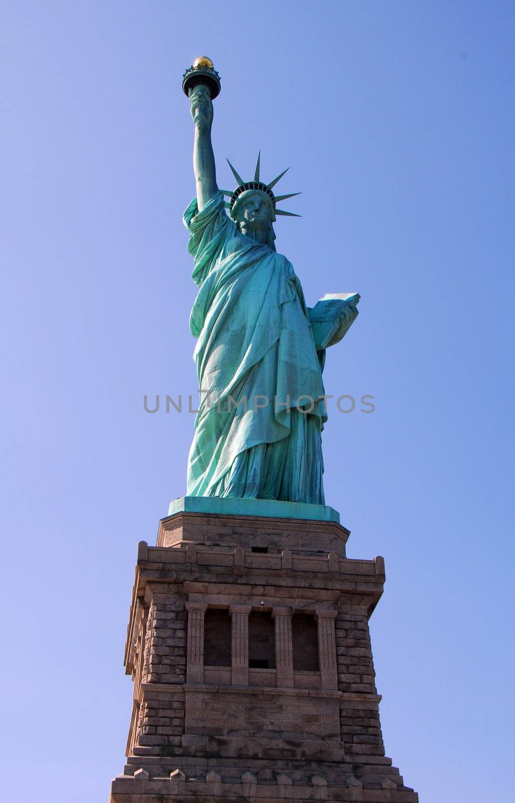 Statue of Liberty a popular tourist attraction in in New York City USA
