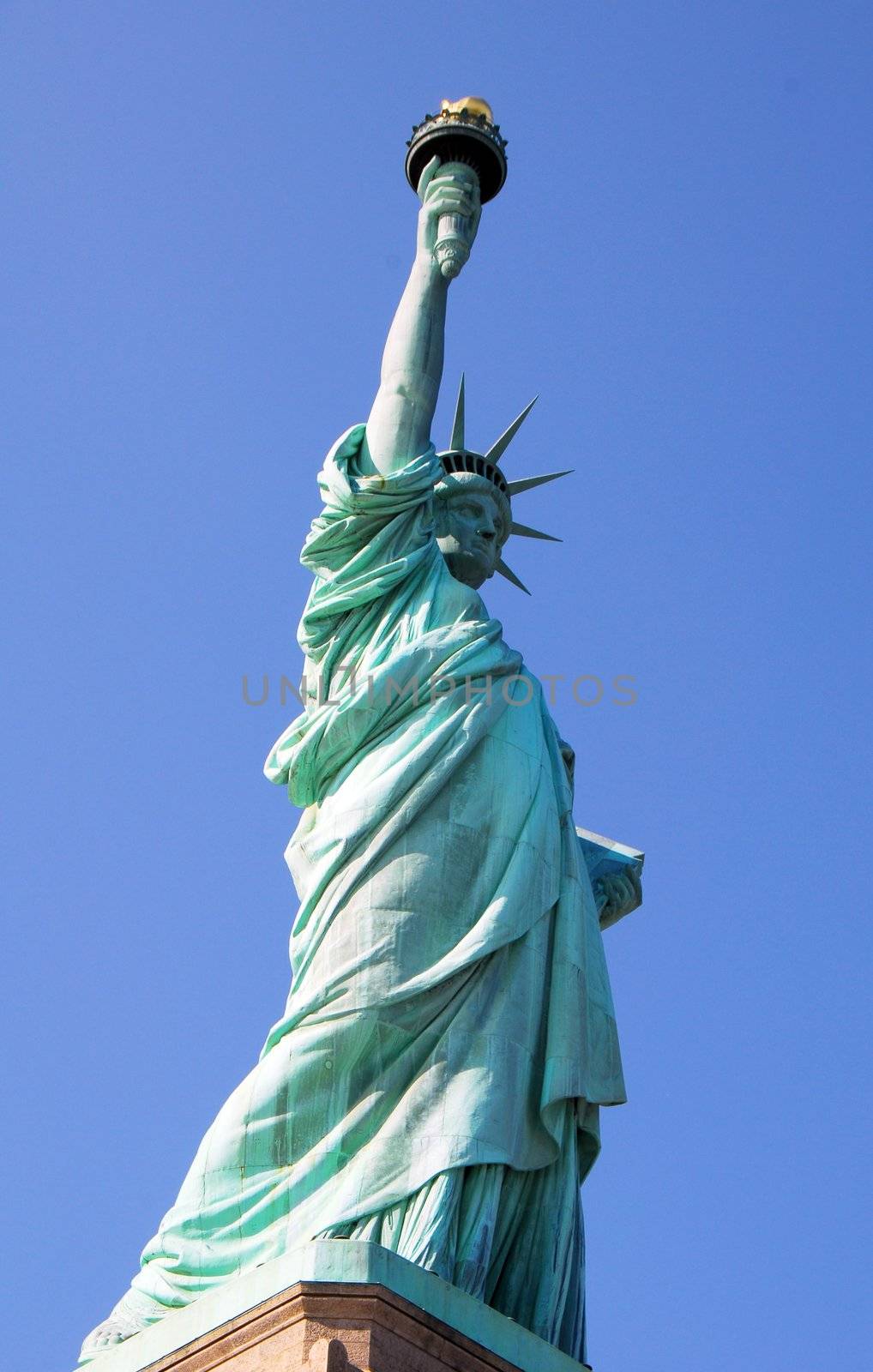 Statue of Liberty a popular tourist attraction in in New York City USA
