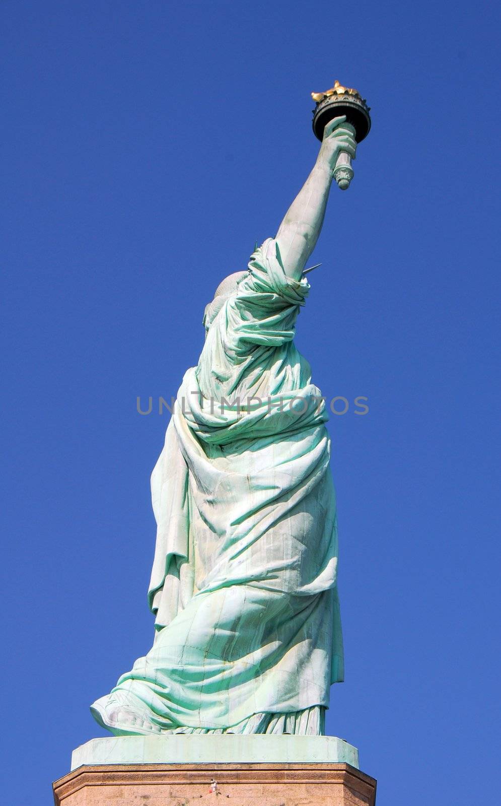 Statue of Liberty a popular tourist attraction in in New York City USA