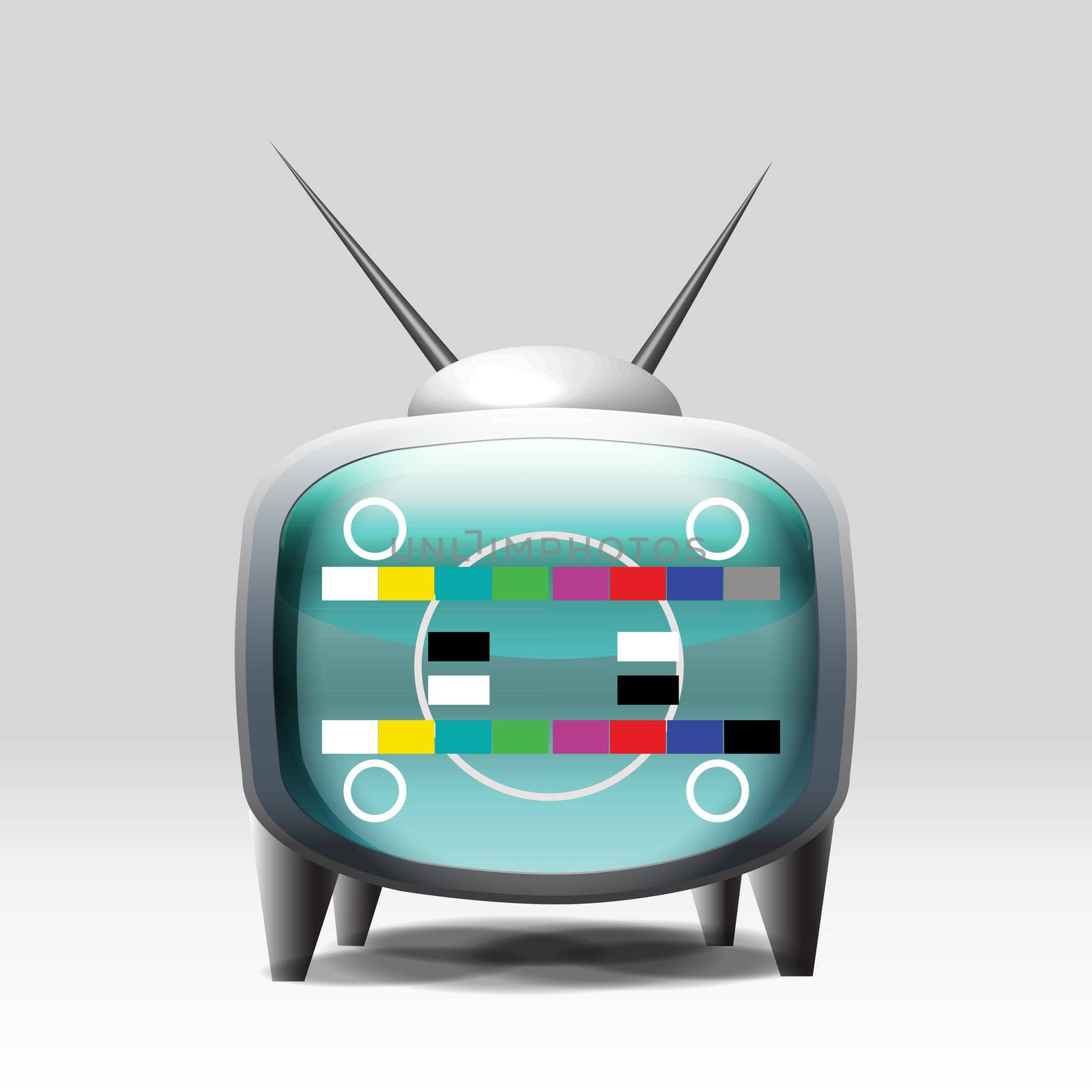 TV cartoon retro icon vector illustration