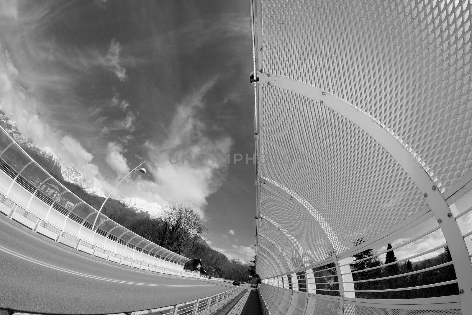 Alpini's bridge in Belluno, Italy