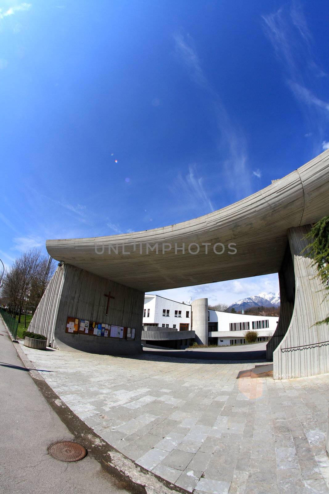 modern church in Belluno