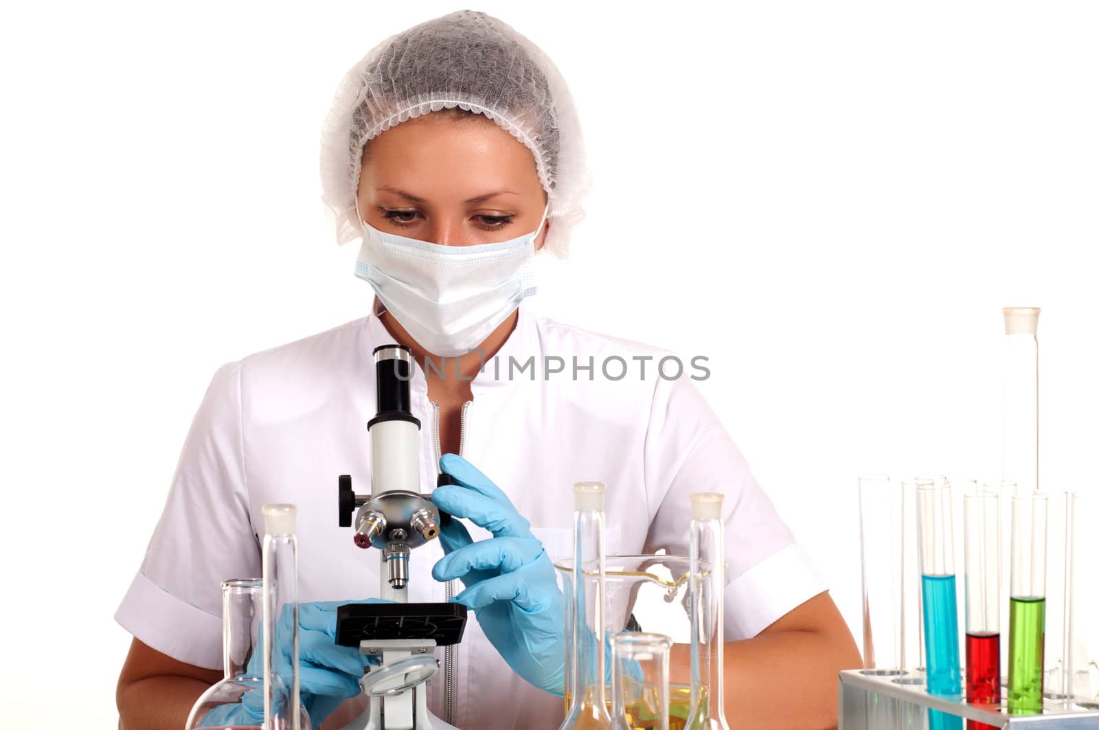 chemist working in the laboratory by adam121