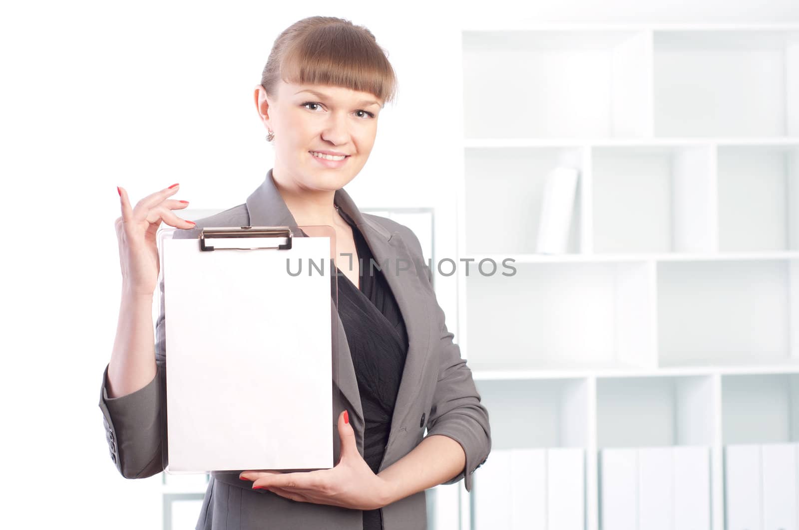 portrait of a beautiful young woman who works in the office