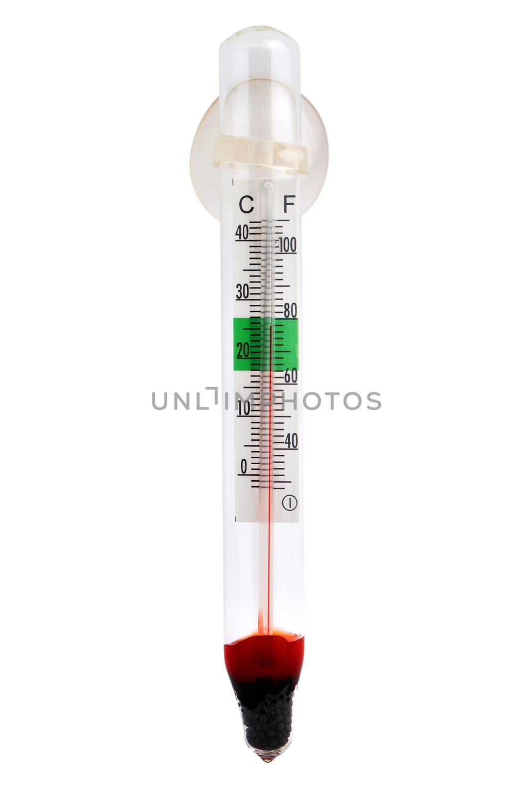 thermometer on a white background