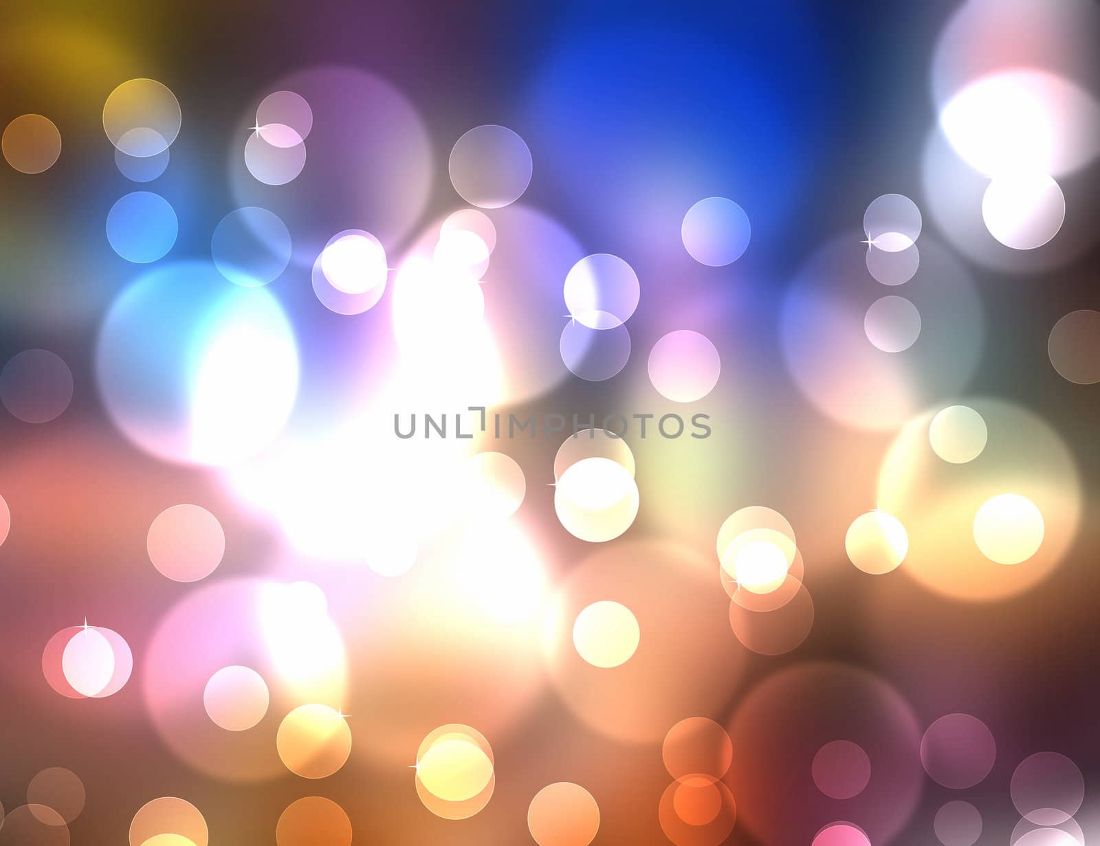 colorful flow like abstract image with bokeh