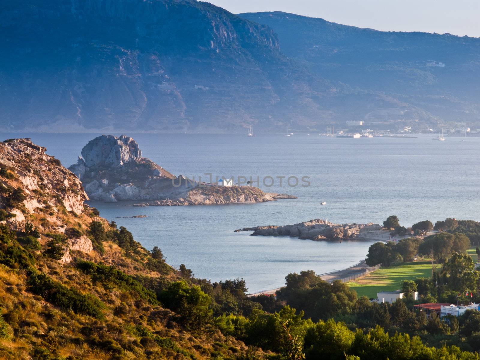 Kos, greek aegean sea island landscape