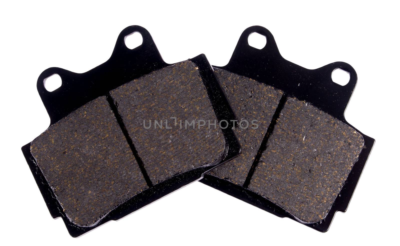New brake pads, isolated on background