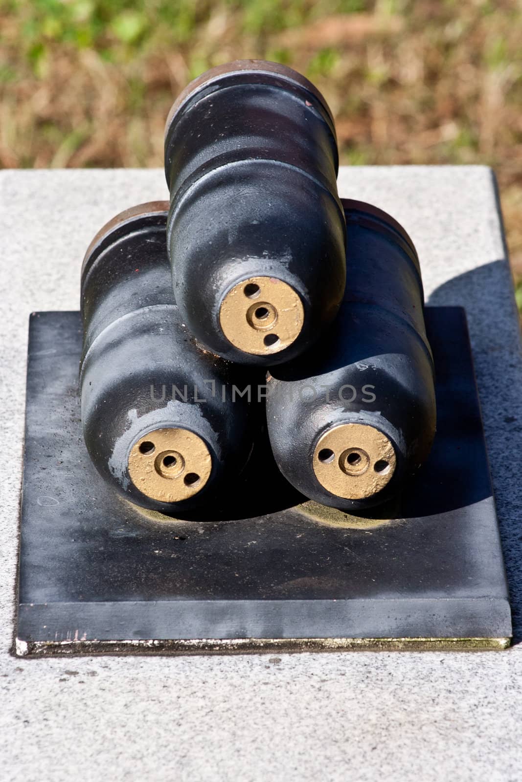 Shells for a Civil War cannon. by rothphotosc