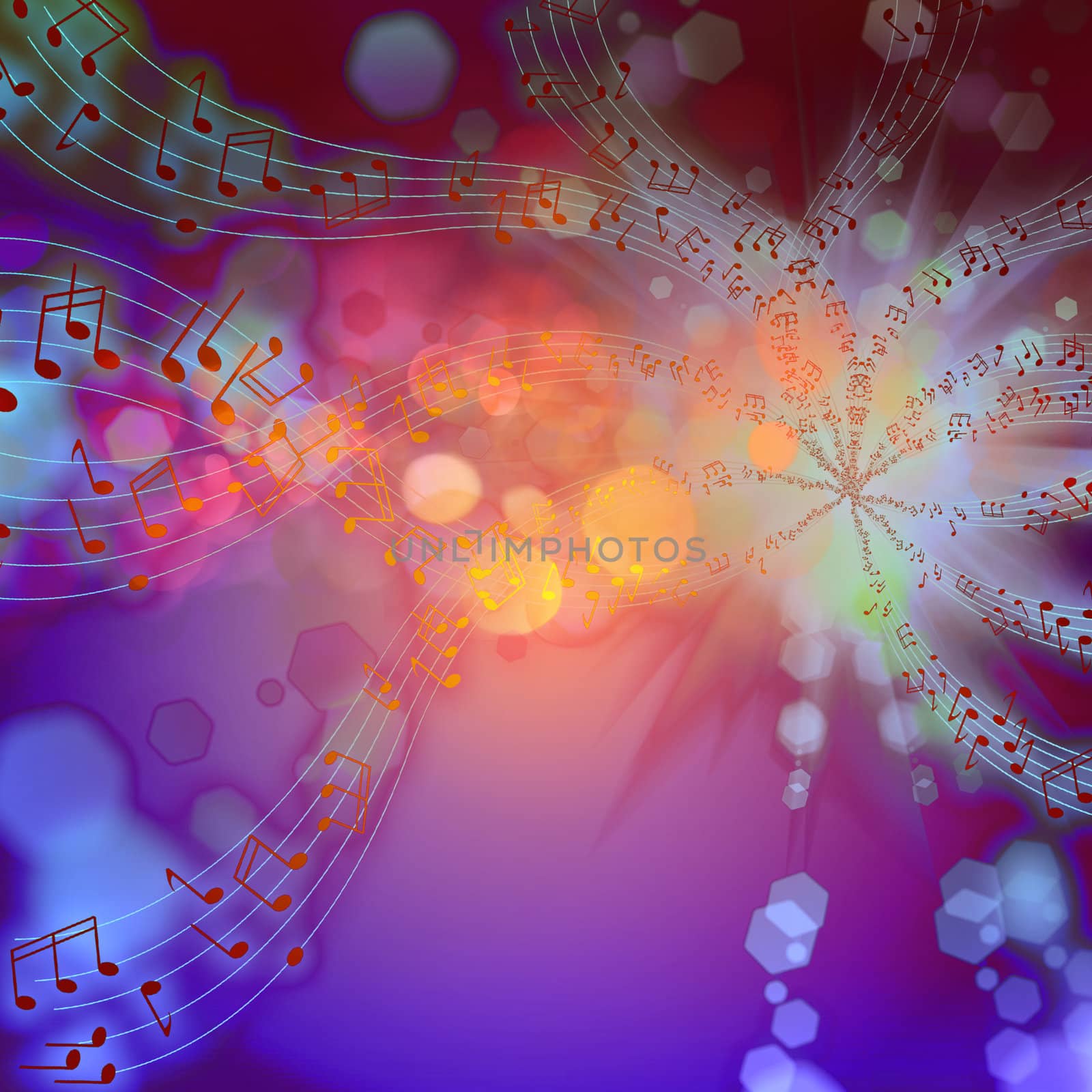 The musical abstract background