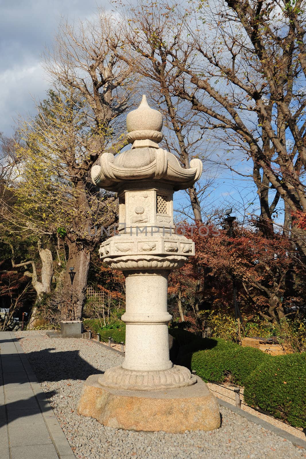 stone japanese lantern by porbital