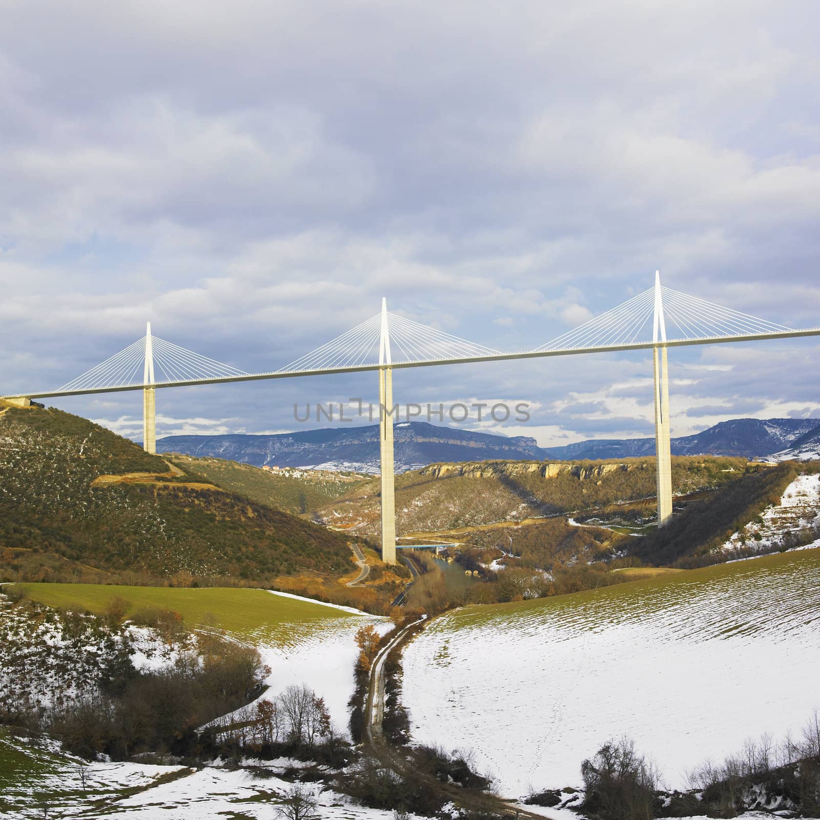 the highest bridge in the world, Millau, France by phbcz