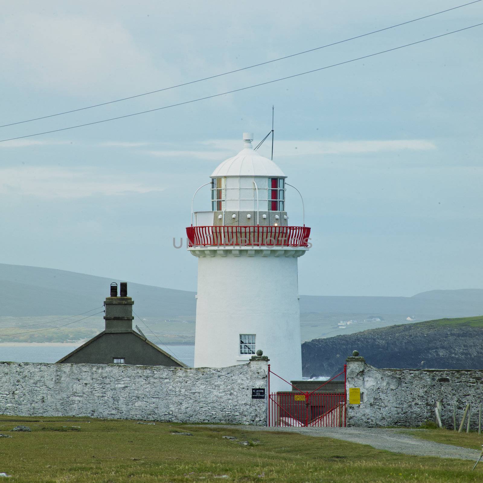 lighthouse, The Mullet Peninsula, County Mayo, Ireland