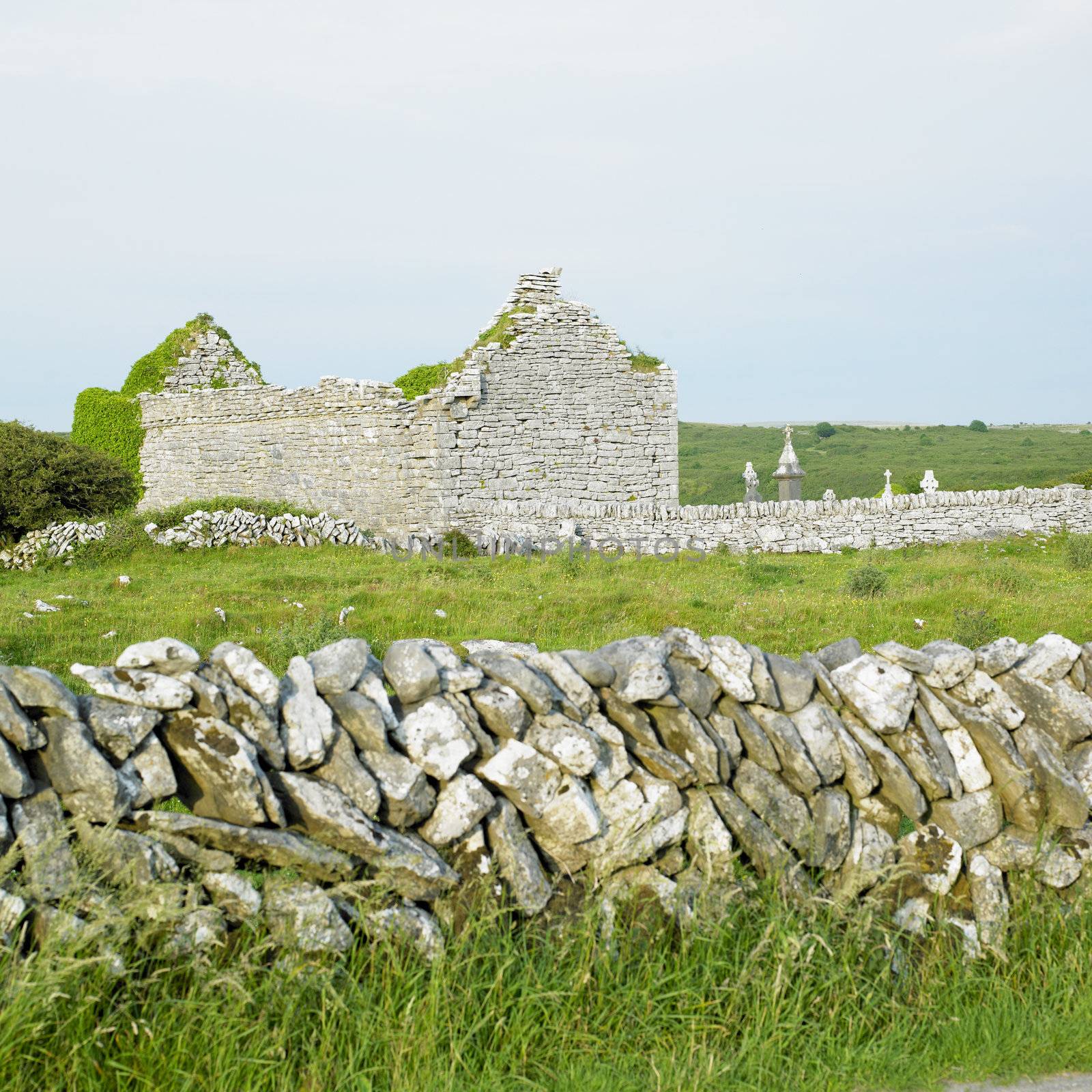 ruins of Carran Church, Burren, County Clare, Ireland by phbcz