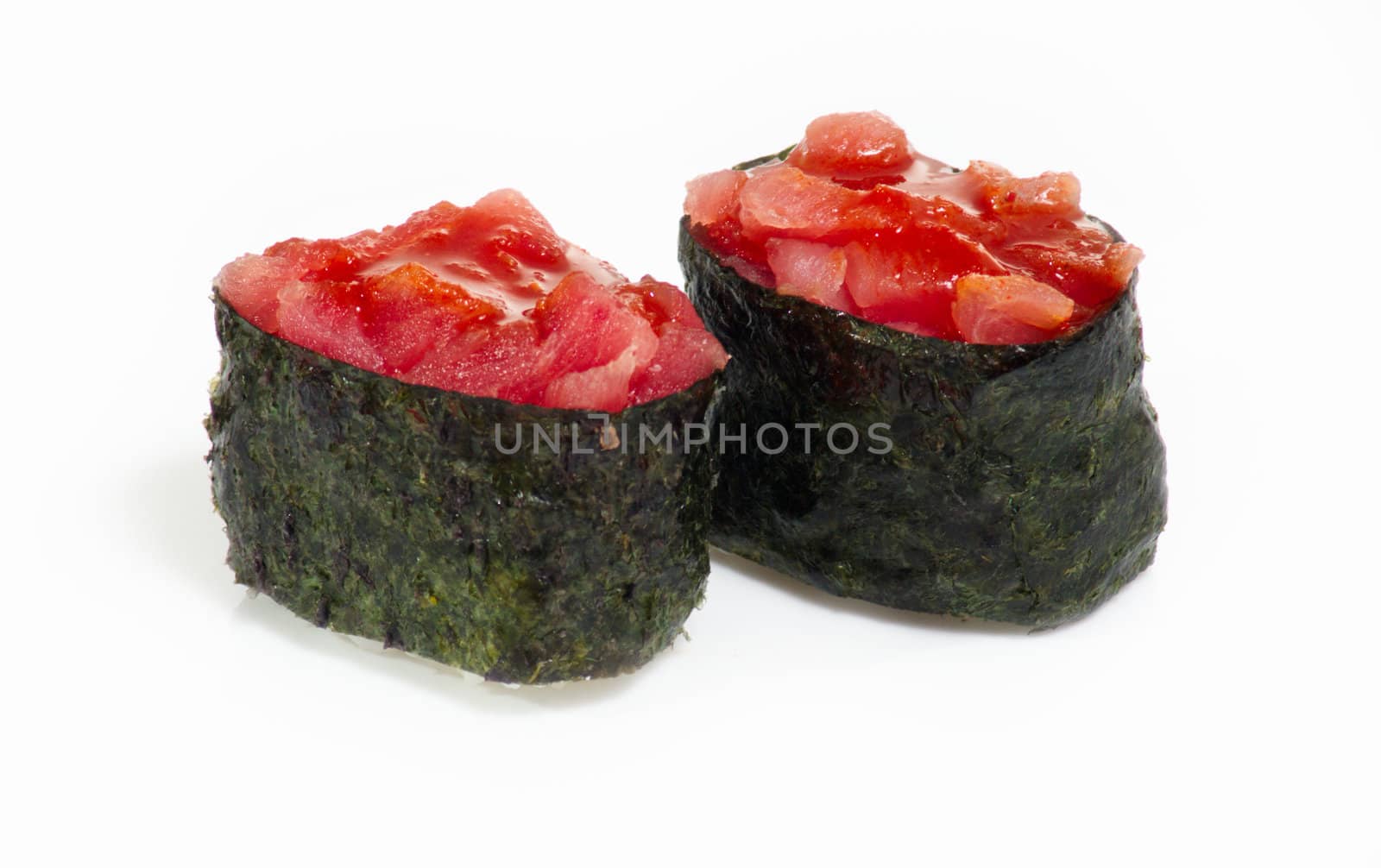 Various kinds of sushi and sashimi