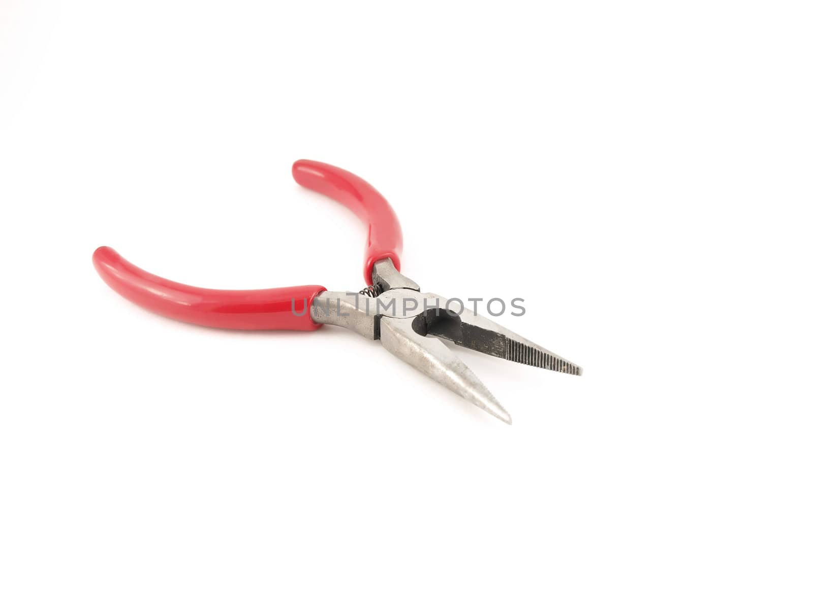Combination pliers over white