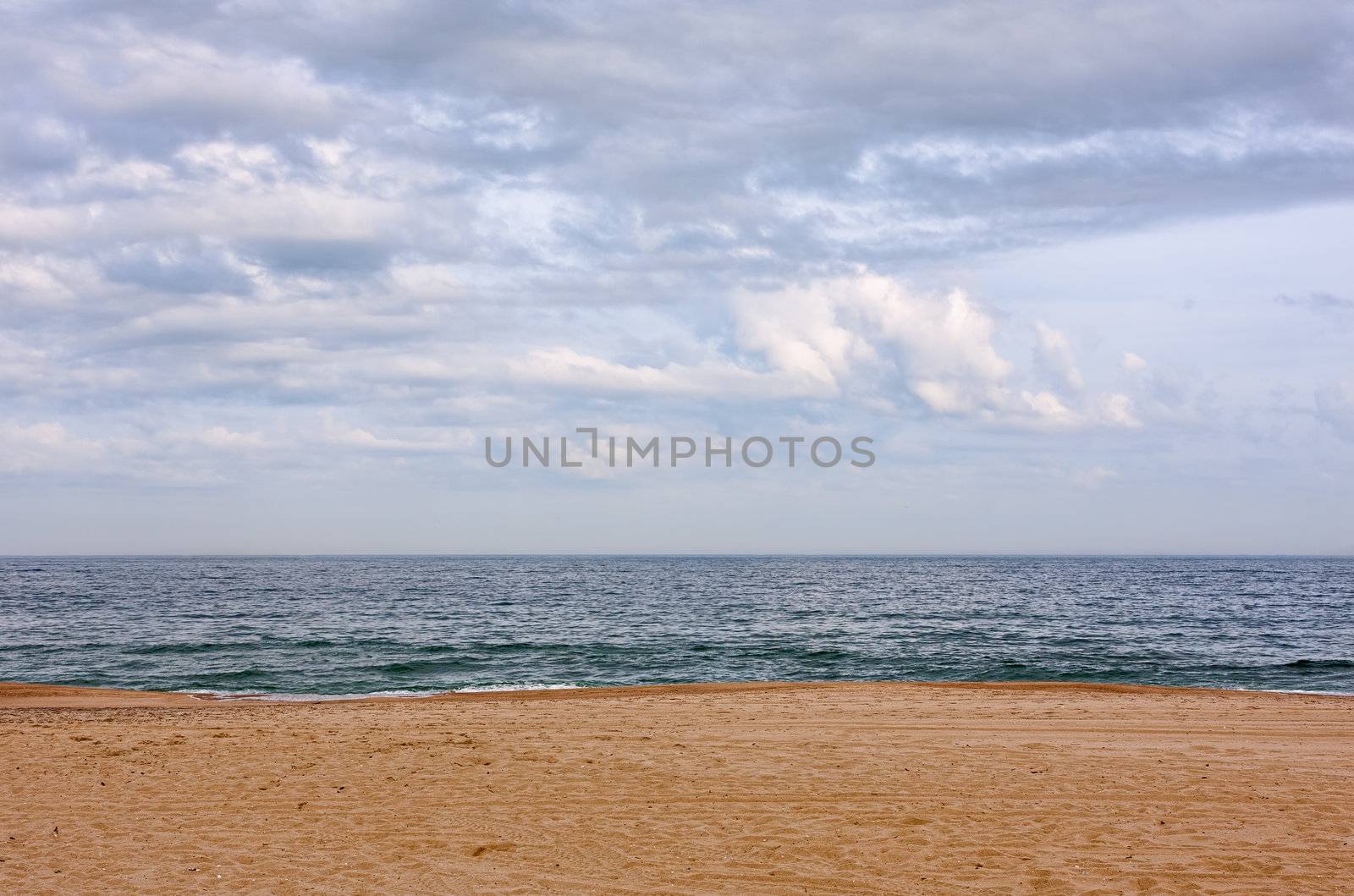 A New Jersey beach with no people in the picture. 