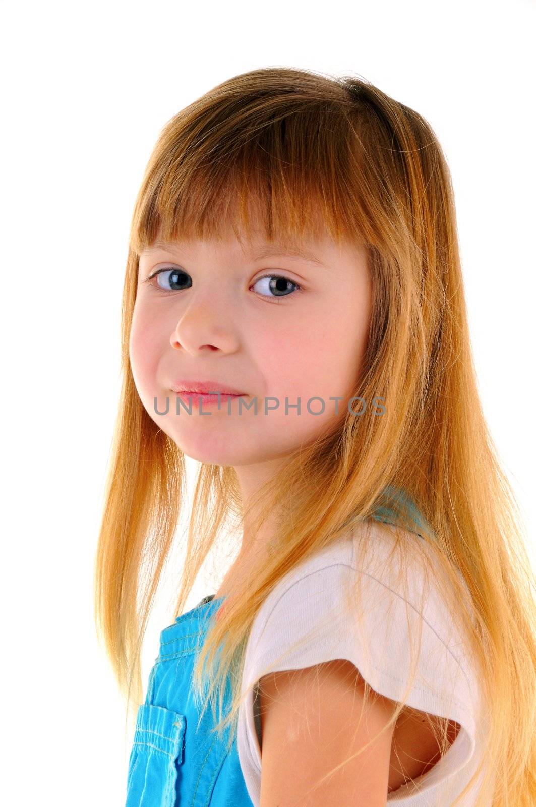 Portrait of serious small girl