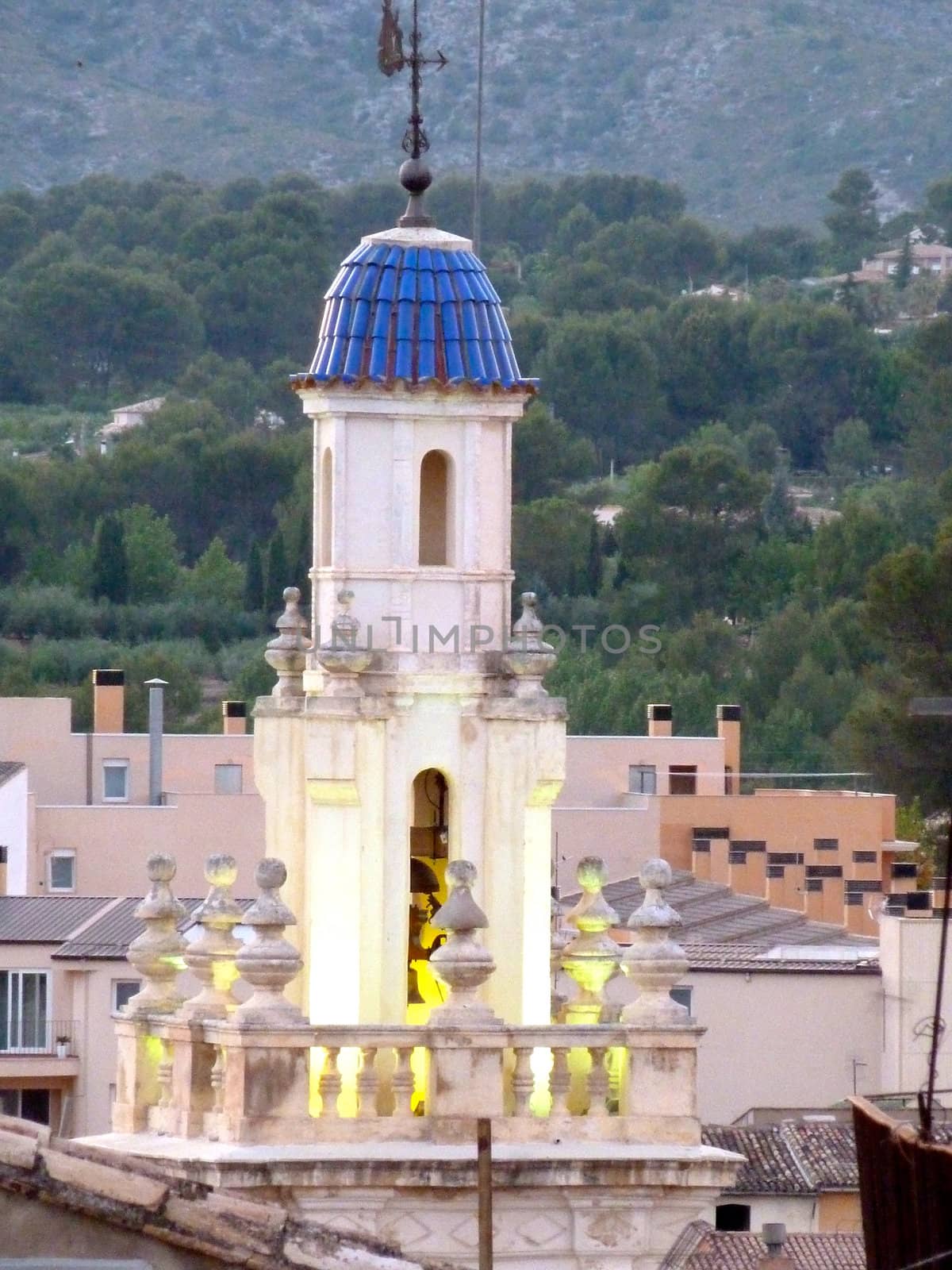 illuminated bell tower by gazmoi