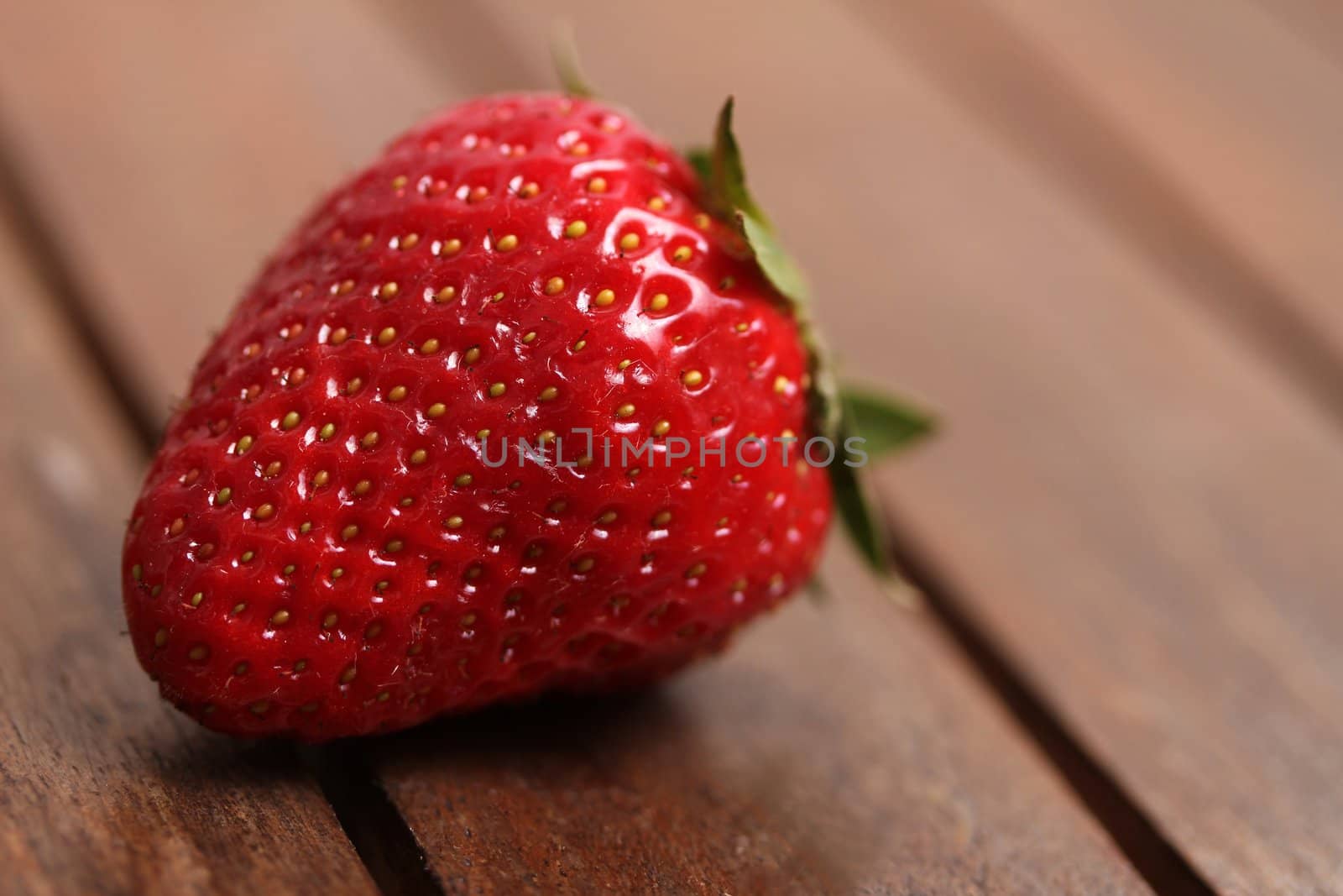 a fresh strawberry